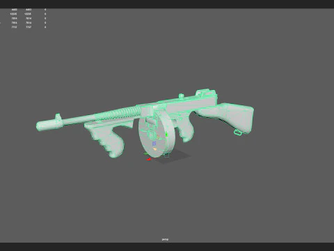 Pistol 019 3D Model