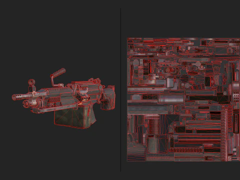 Pistol 020 3D Model