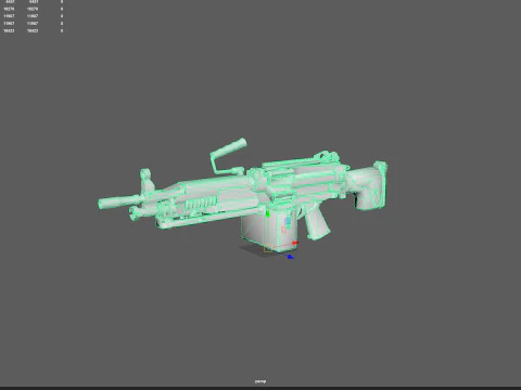 Pistol 020 3D Model