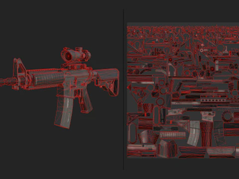 Pistole 022 3D Modell