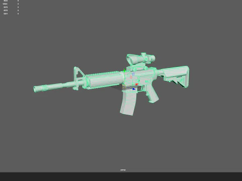 Pistole 022 3D Modell