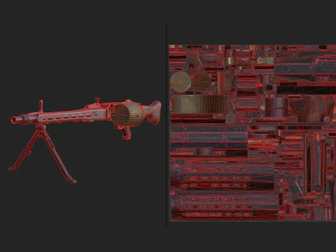 Pistolet 023 Modèle 3D