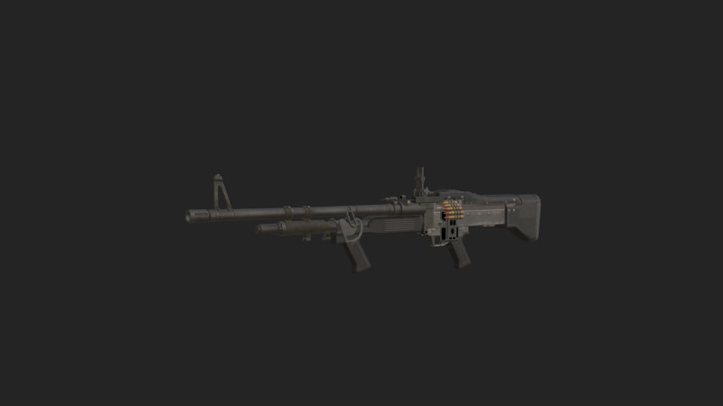 Pistol 024 3D 模型 .c4d .max .obj .3ds .fbx .stl .blend 
