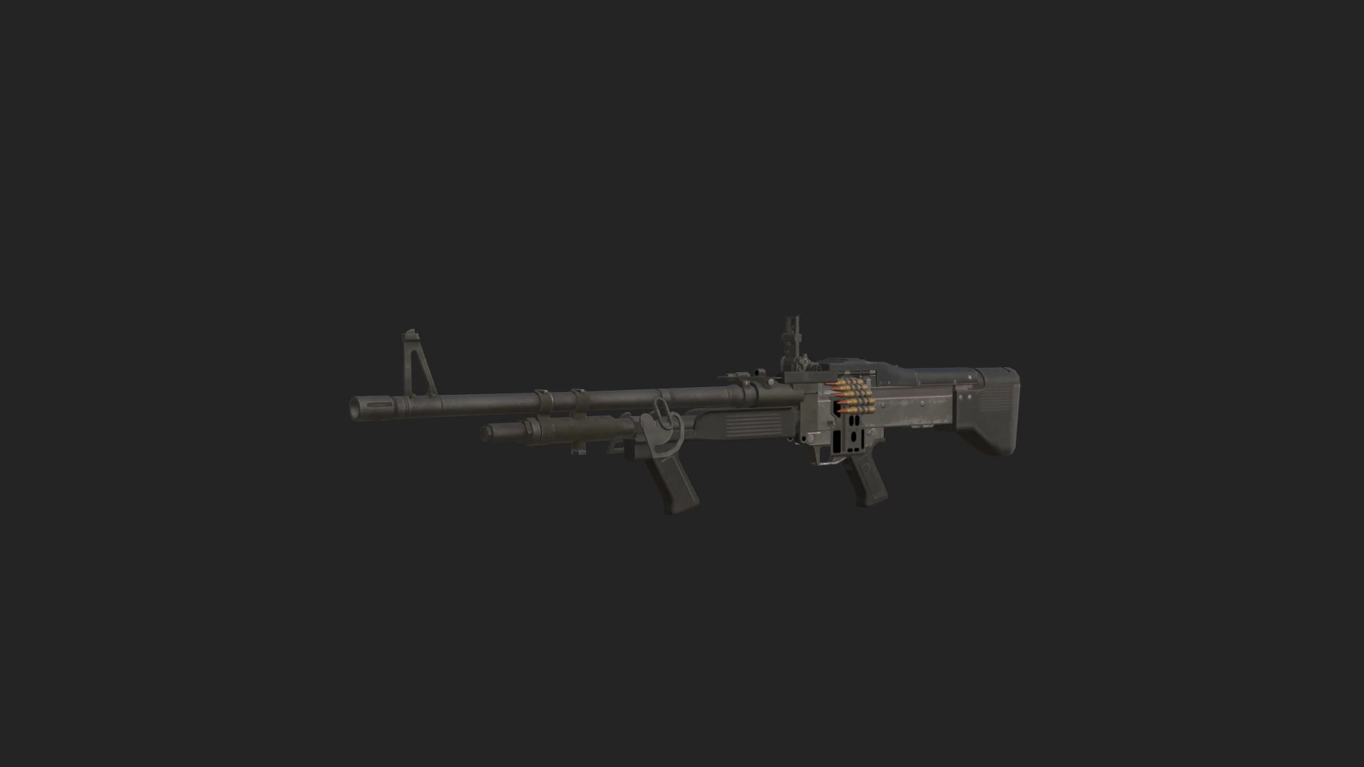 Pistol 024 3D Model .c4d .max .obj .3ds .fbx .stl .blend 