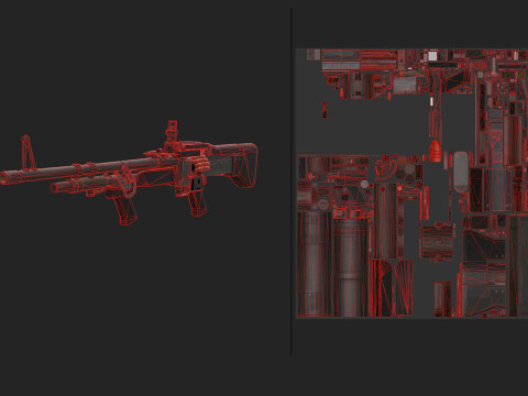 Pistol 024 3D 模型
