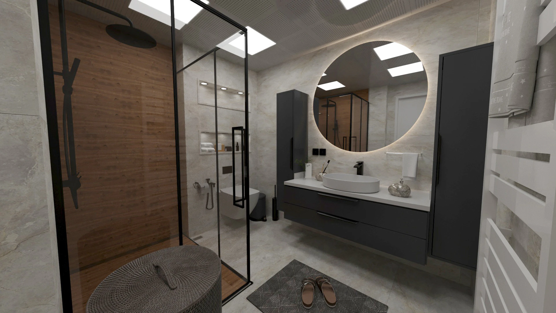 Home bathroom 3D Model .c4d .max .obj .3ds .fbx .stl .blend 