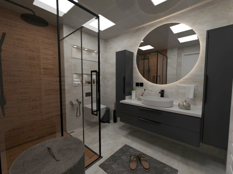 Home bathroom Modello 3D