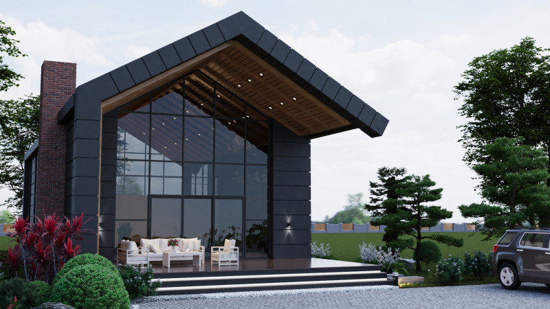 Villa 3D Model .c4d .max .obj .3ds .fbx .stl .blend 