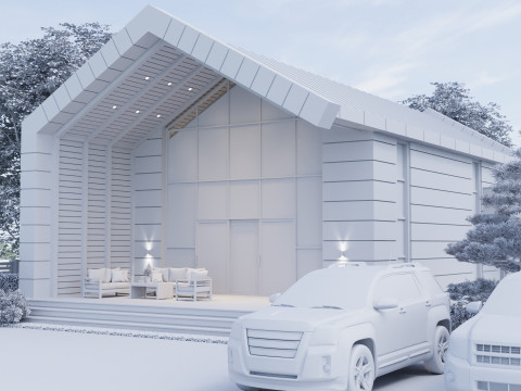 Villa 3D Model