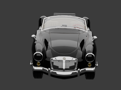 MG MGA 1960 CAR MODEL Modelo 3D