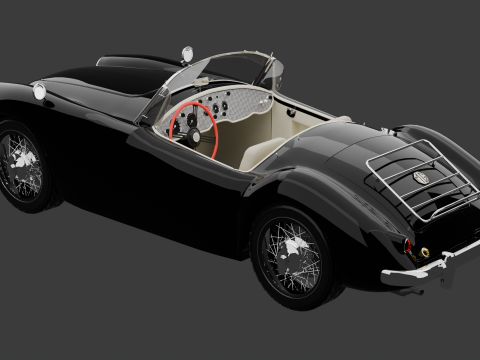MG MGA 1960 CAR MODEL Modelo 3D