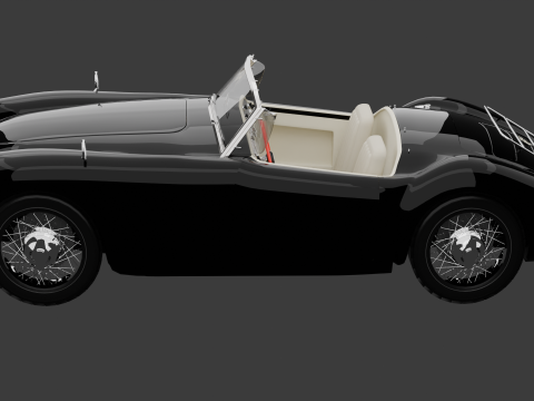 MG MGA 1960 CAR MODEL Modelo 3D