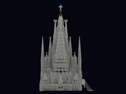 LA SAGRADA FAMILIA IN BARCELONA 3D Model