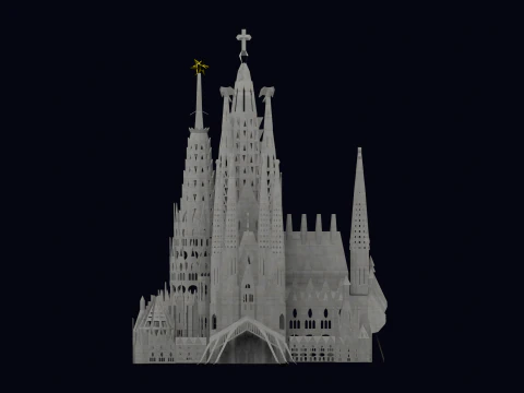 LA SAGRADA FAMILIA IN BARCELONA 3D Model
