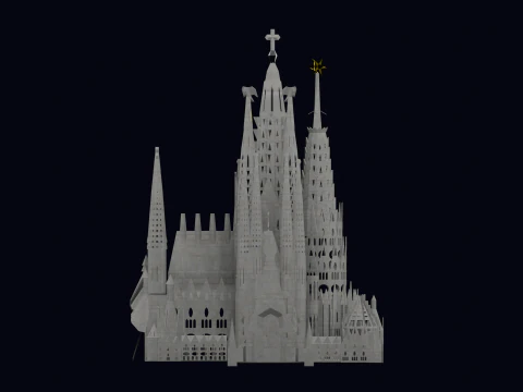 LA SAGRADA FAMILIA IN BARCELONA 3D Model