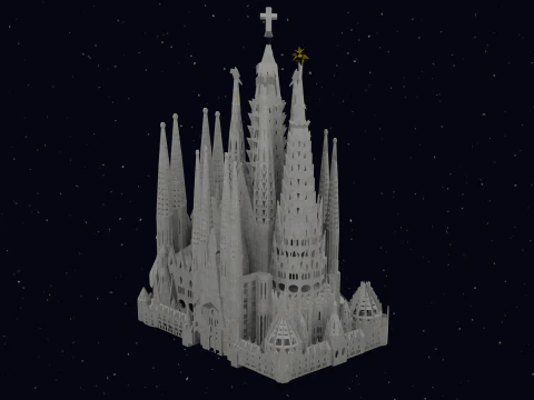 LA SAGRADA FAMILIA IN BARCELONA 3D Model