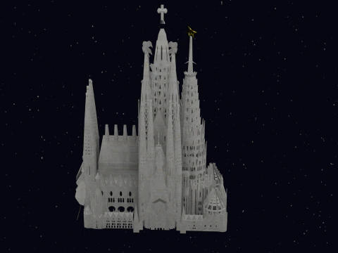 LA SAGRADA FAMILIA IN BARCELONA 3D Model
