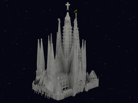 LA SAGRADA FAMILIA IN BARCELONA 3D Model