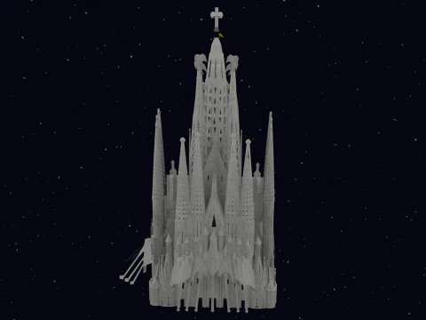 LA SAGRADA FAMILIA IN BARCELONA 3D Model