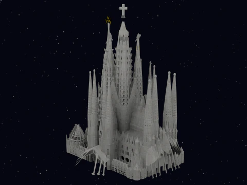 LA SAGRADA FAMILIA IN BARCELONA 3D Model