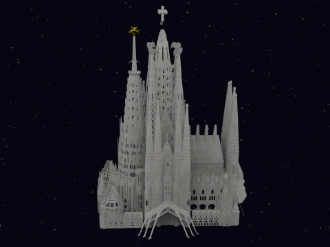 LA SAGRADA FAMILIA IN BARCELONA 3D Model