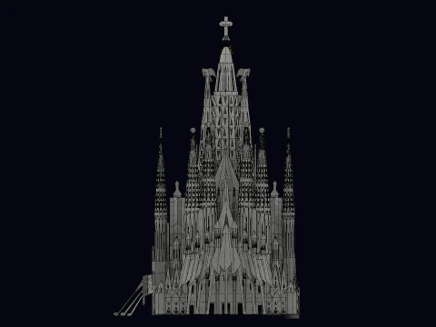 LA SAGRADA FAMILIA IN BARCELONA 3D Model