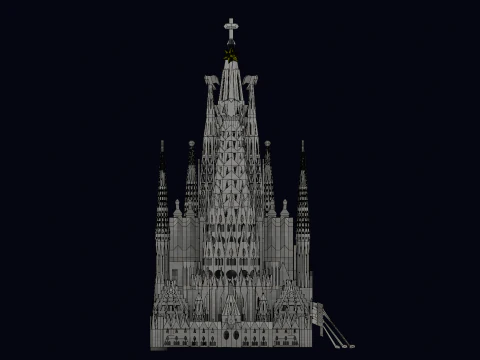 LA SAGRADA FAMILIA IN BARCELONA 3D Model