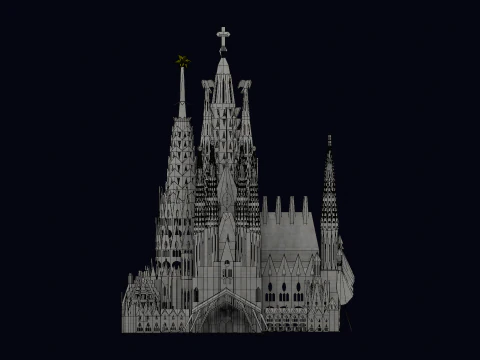 LA SAGRADA FAMILIA IN BARCELONA 3D Model