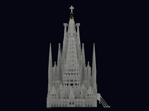 LA SAGRADA FAMILIA IN BARCELONA 3D Model
