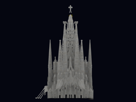 LA SAGRADA FAMILIA IN BARCELONA Modèle 3D
