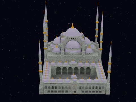 Mezquita del Sultan Ahmet Estambul 3D Model
