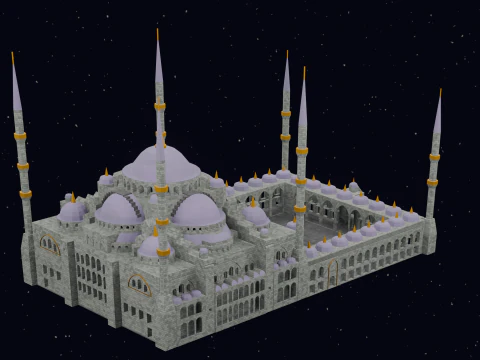 Mezquita del Sultan Ahmet Estambul 3D Model