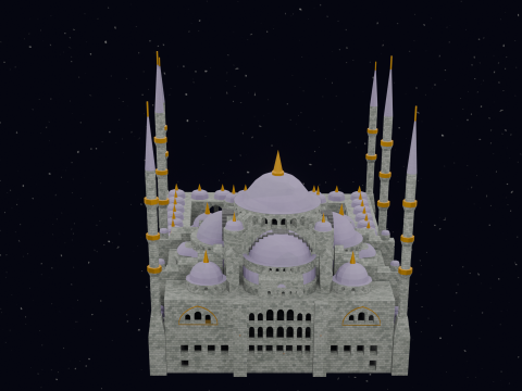 Mezquita del Sultan Ahmet Estambul 3D Model