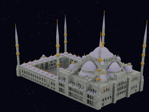 Mezquita del Sultan Ahmet Estambul 3D Model
