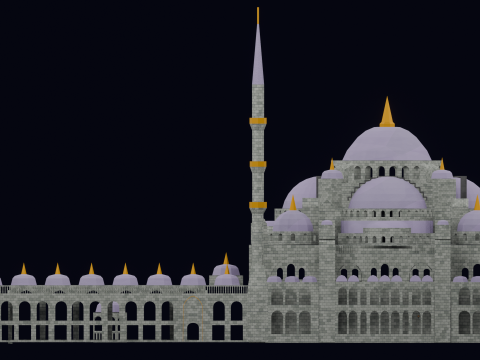 Mezquita del Sultan Ahmet Estambul 3D Model