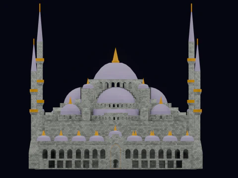 Mezquita del Sultan Ahmet Estambul 3D Model