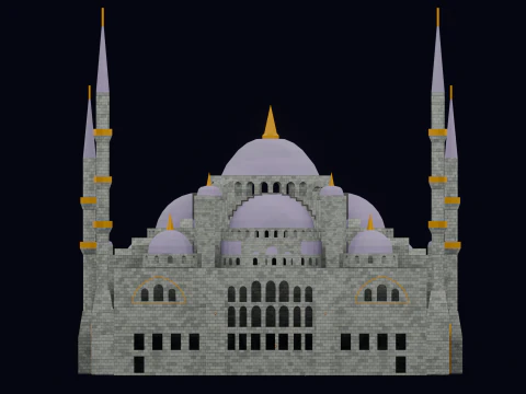 Mezquita del Sultan Ahmet Estambul 3D Model