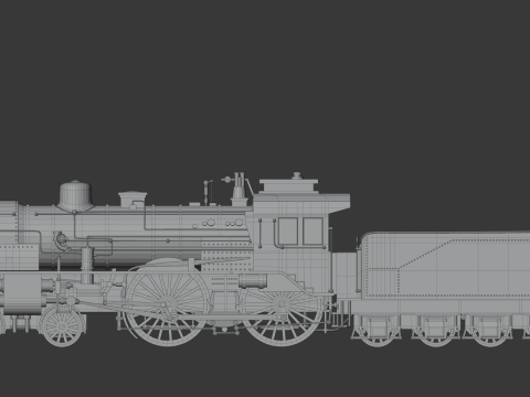 LOCOMOTIVE PRUSSIAN S6 3D Model