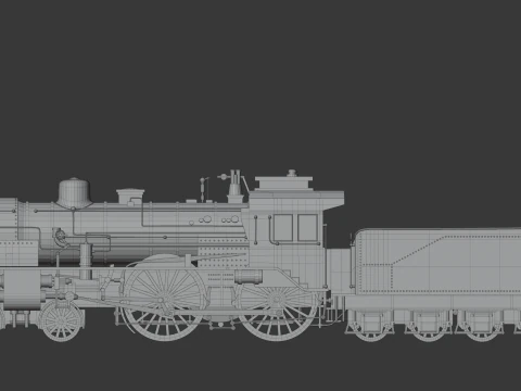 LOCOMOTIVE PRUSSIAN S6 3D Model