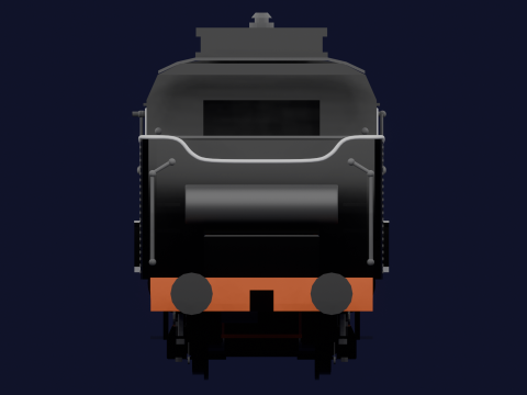 LOCOMOTIVE PRUSSIAN S6 3D Model