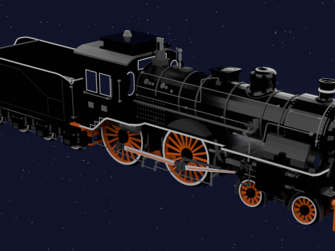 LOCOMOTIVE PRUSSIAN S6 3D Model