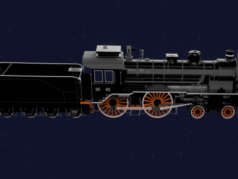LOCOMOTIVE PRUSSIAN S6 3D Model
