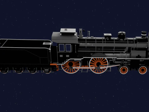 LOCOMOTIVE PRUSSIAN S6 3D Model