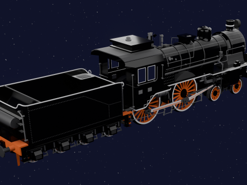 LOCOMOTIVE PRUSSIAN S6 3D Model