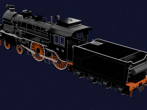 LOCOMOTIVE PRUSSIAN S6 3D Model