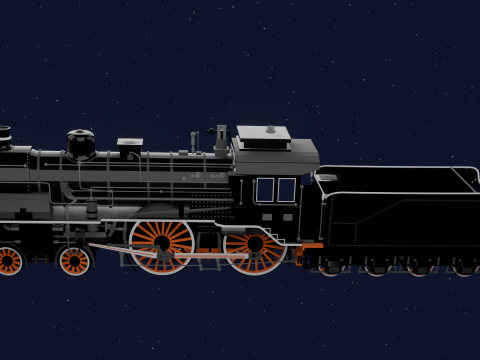 LOCOMOTIVE PRUSSIAN S6 3D Model