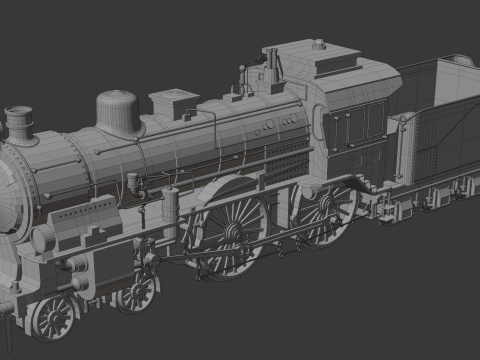 LOCOMOTIVE PRUSSIAN S6 3D Model