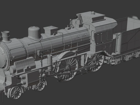 LOCOMOTIVE PRUSSIAN S6 3D Model