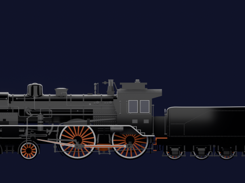 LOCOMOTIVE PRUSSIAN S6 3D Model