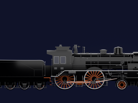 LOCOMOTIVE PRUSSIAN S6 3D Model